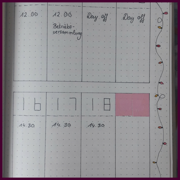 Bullet Journal - How to fix mistakes Washi Tape
