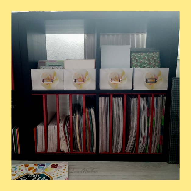 Craft Organisation - Scrapbookpapier vertikale Lagerung im Kalax